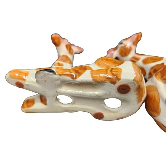 Giraffe African Animal Decor, set of 2 Figurine Ceramic Home Decor Accents, Cent - Picture 5 of 10